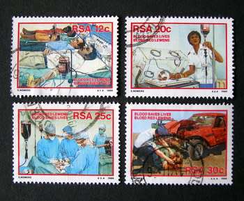 SOUTH AFRICA Set - Blood Donor Campaign 1986