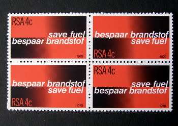 SOUTH AFRICA Mint Block - Fuel Conservation 1979