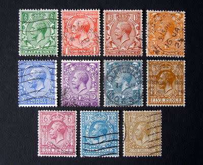 GREAT BRITAIN - King George V Definitive (Wmk Block Cypher) 1924-26