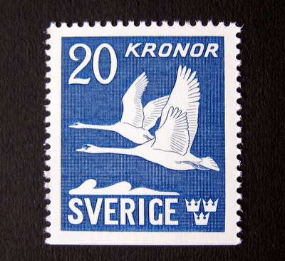 SWEDEN Mint Set - 20k. Mute Swans 1942 //Birds