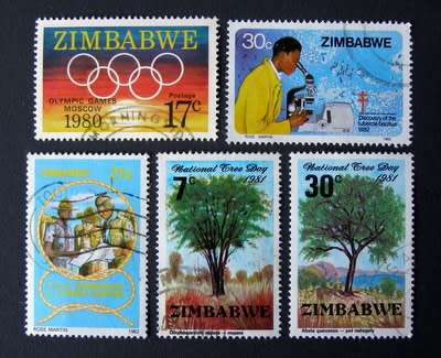 ZIMBABWE - Assorted Stamps 1980-82
