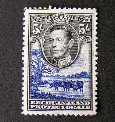BECHUANALAND PROTECTORATE - 5s. King George VI 1938