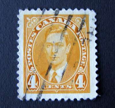 CANADA - KGVI 4c. Yellow 1937
