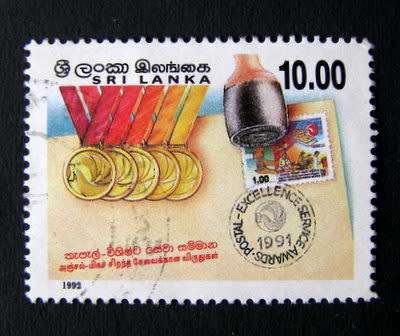 SRI LANKA - Postal Service Awards 1992