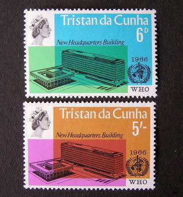 TRISTAN DA CUNHA Mint* Set - W.H.O. Headquarters 1966