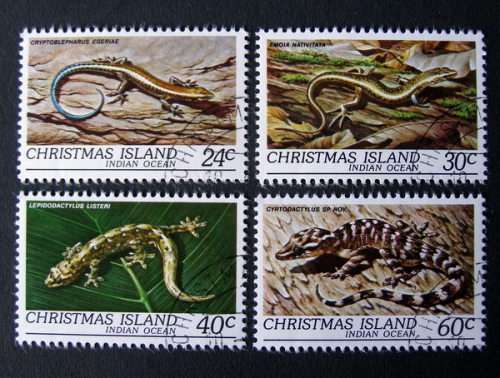 CHRISTMAS ISLAND Set (CTO) - Reptiles 1981
