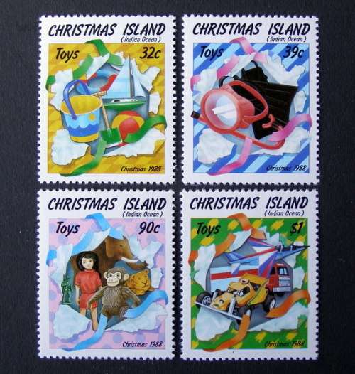 CHRISTMAS ISLAND Mint Set - Toys and Gifts 1988