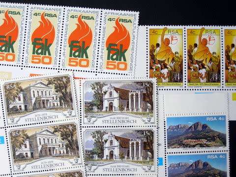 SOUTH AFRICA Mint Control Blocks - Assorted 1979