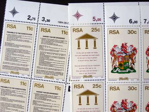 SOUTH AFRICA Mint Control Block Set - New Constitution 1984