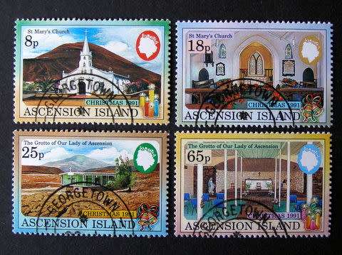 ASCENSION ISLAND Set (CTO) - Christmas 1991