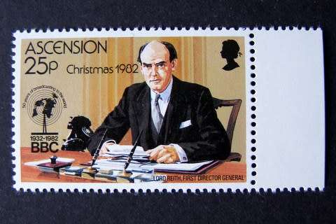 ASCENSION ISLAND Mint (Inverted Side Wmk) - Christmas: 50th Anniv. of BBC External Broadcasting 1982