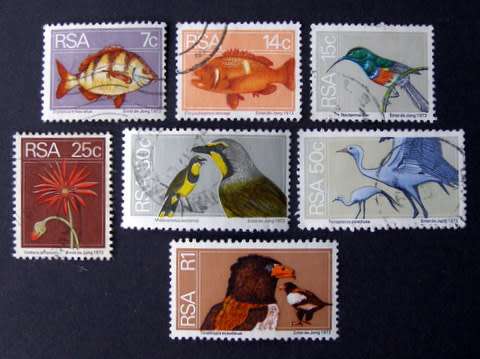 SOUTH AFRICA - Fauna and Flora Definitive 1974 //Birds//Fish//Flowers