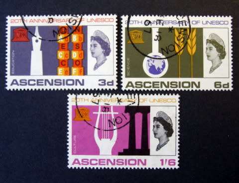 ASCENSION ISLAND Set - 20th Anniv. of UNESCO 1967