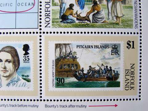 NORFOLK ISLAND Mint Miniature Sheet - Bicentenary of the Mutiny on the Bounty 1989