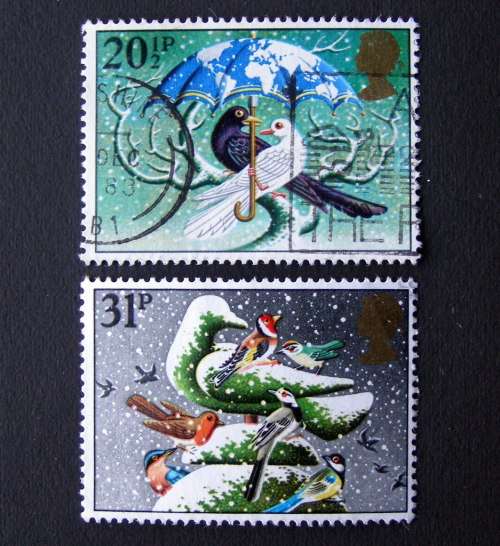GREAT BRITAIN - Christmas 1983 //Birds
