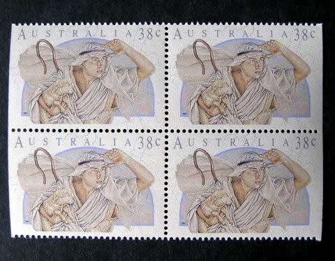 AUSTRALIA Mint Block (from Booklet) - Christmas 1991
