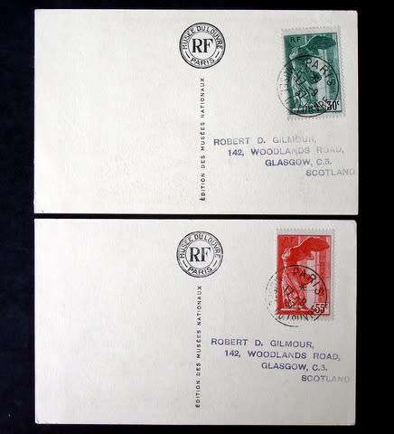 FRANCE Set on Art Postcards - National Museum 1937