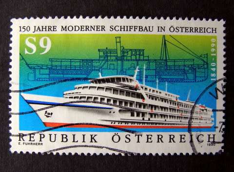 AUSTRIA Set - 150th Anniv. of Modern Shipbuilding in Austria 1990