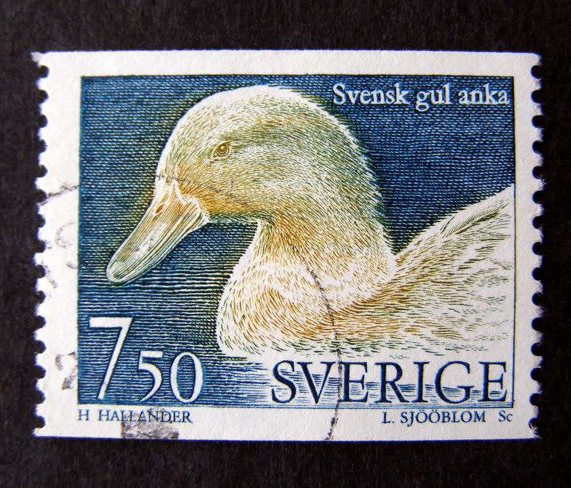 SWEDEN - Domestic Animals 1995 //Birds
