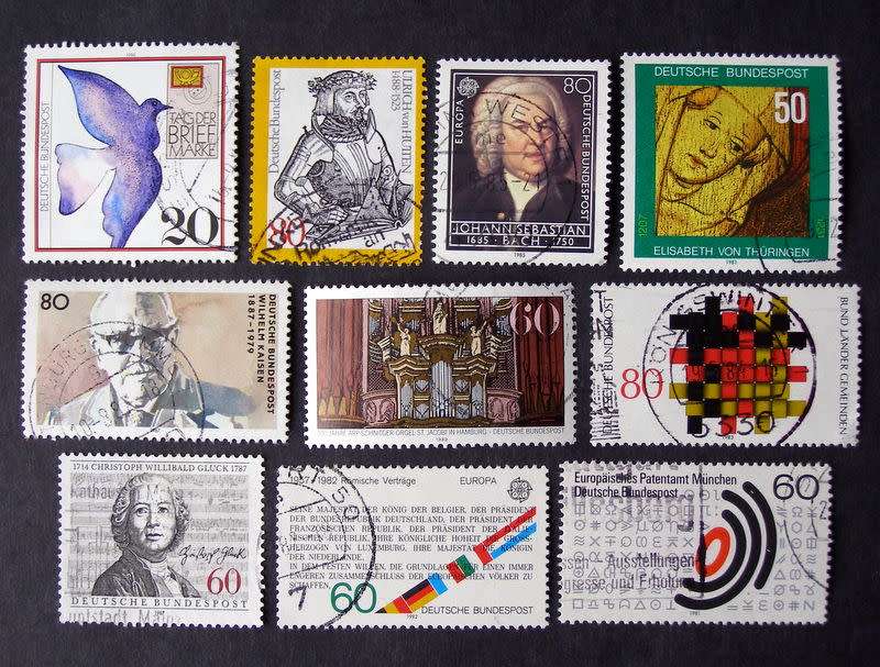 WEST GERMANY - Assorted Stamps 1980s