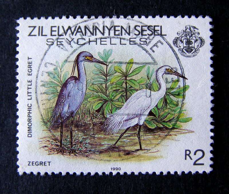 ZIL ELWANNYEN SESEL - 2r. Western Reef Heron 1990 //Birds