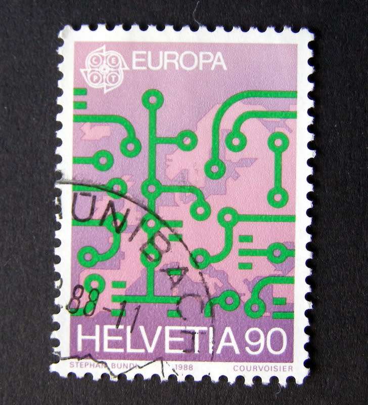 SWITZERLAND - Europa: Transport and Communications 1988