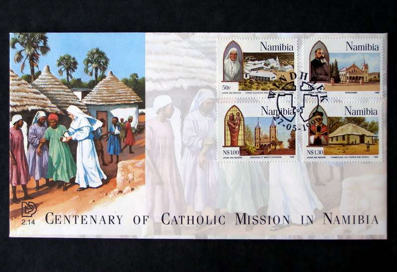 NAMIBIA Cover - Centenary of Catholic Mission 1996