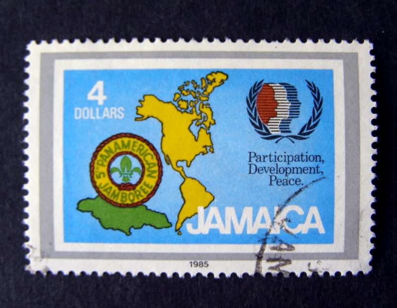 JAMAICA - $4 International Youth Year and Scout Jamboree 1985