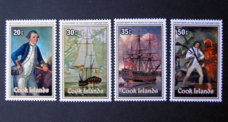 COOK ISLANDS Mint Set - Death Bicentenary of Captain Cook 1979 //Ships