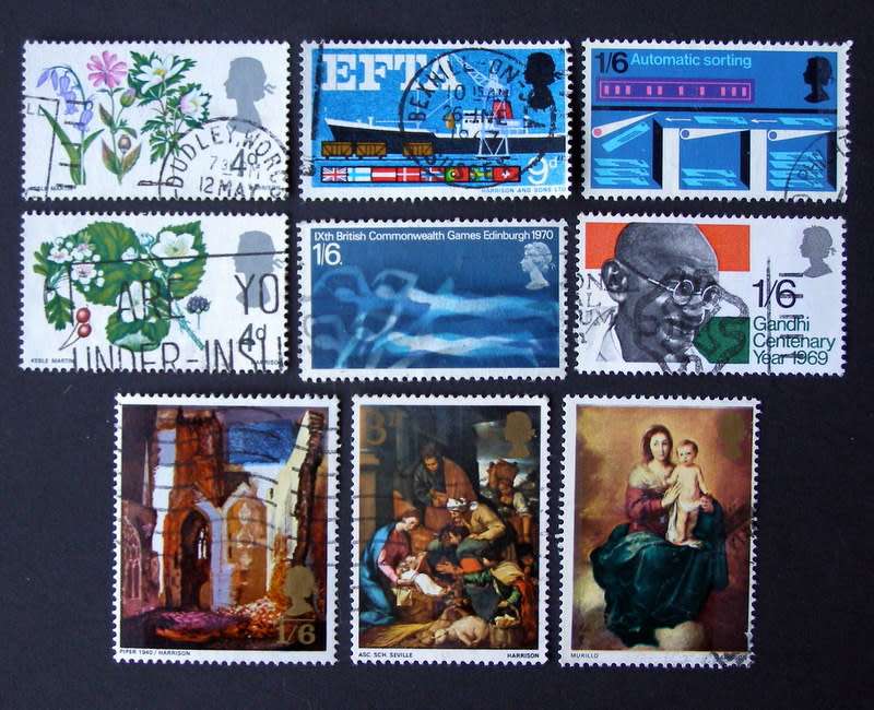 GREAT BRITAIN - Assorted Stamps 1967-70