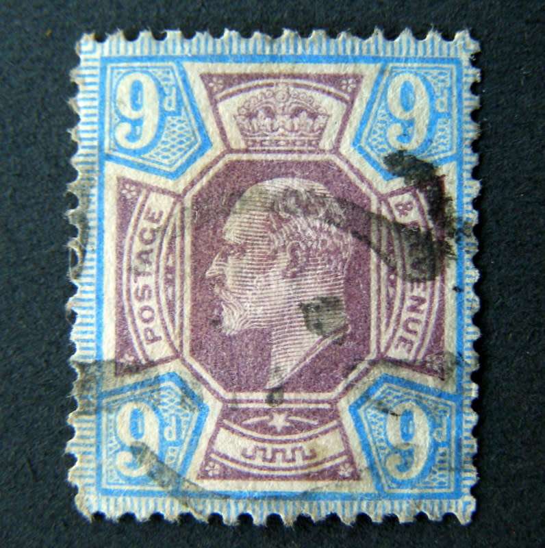 GREAT BRITAIN - King Edward VII 9d. Blue and Purple 1902