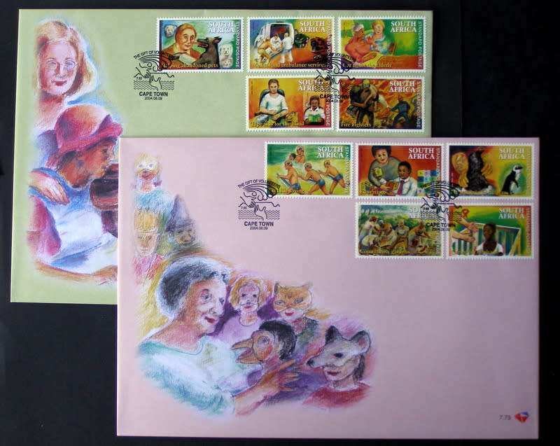 SOUTH AFRICA Cover Set - The Gift from Volunteers 2004