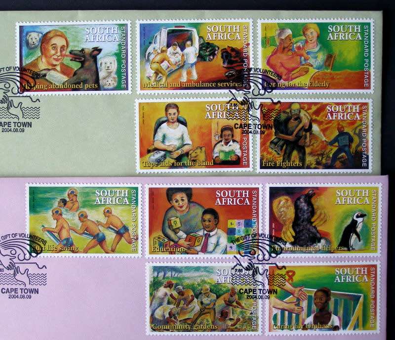 SOUTH AFRICA Cover Set - The Gift from Volunteers 2004