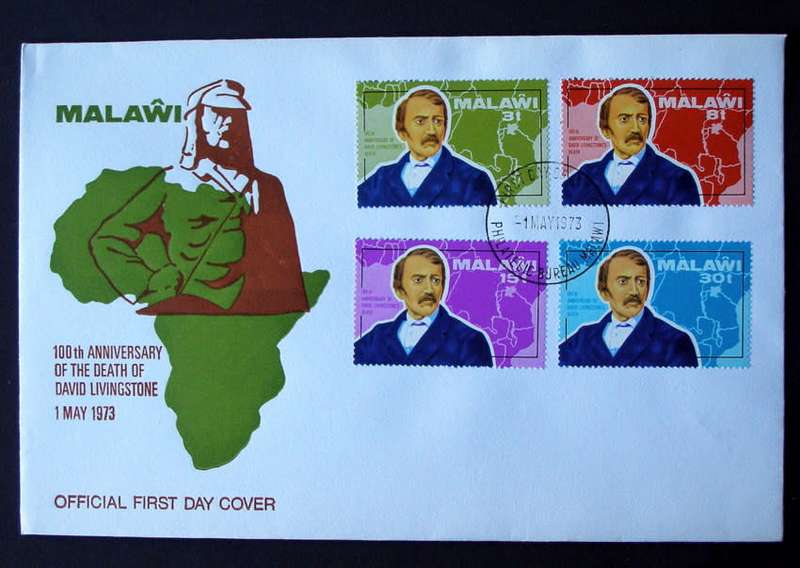 MALAWI Cover - Death Centenary of David Livingstone 1973