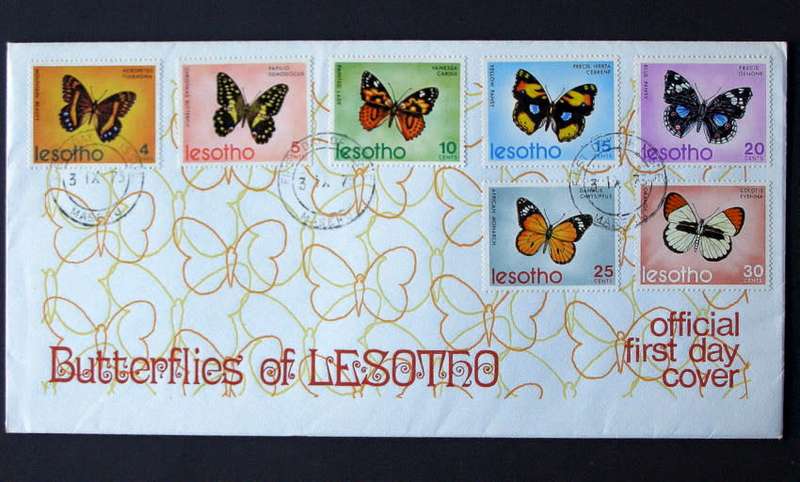 LESOTHO Cover - Butterflies 1973