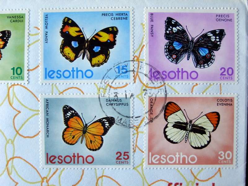 LESOTHO Cover - Butterflies 1973