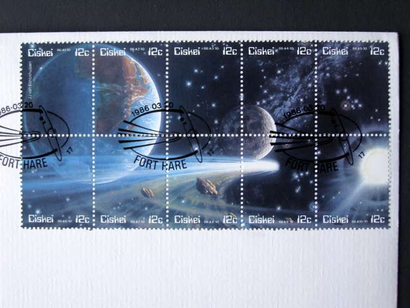 CISKEI Cover - Halley`s Comet 1986