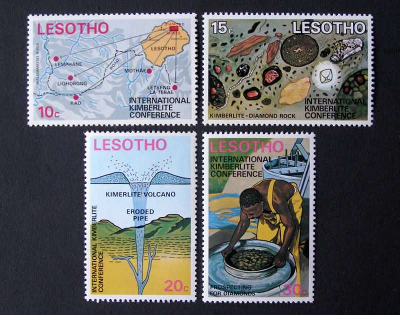 LESOTHO Mint Set - International Kimberlite Conference 1973