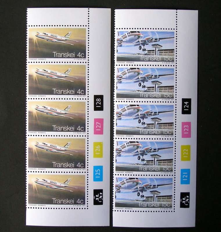 TRANSKEI Mint Control Block Set - Transkei Airways 1977 //Aircraft