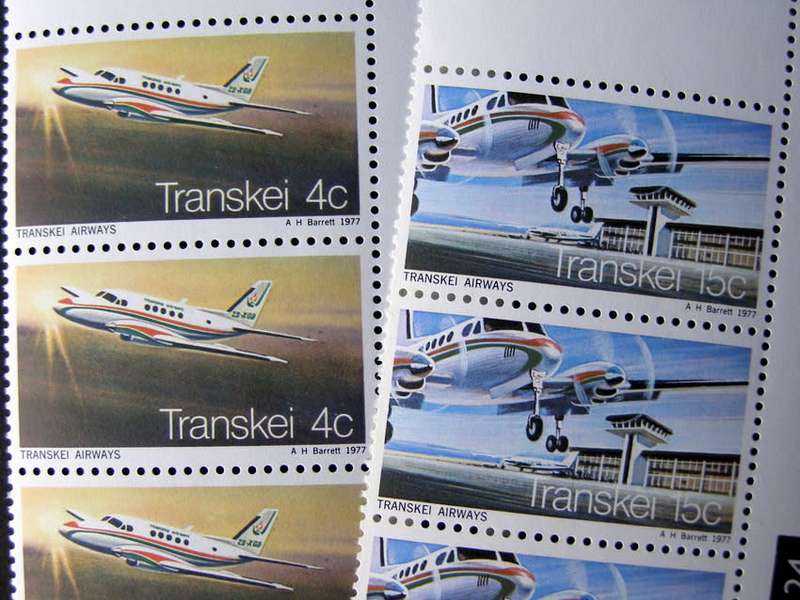 TRANSKEI Mint Control Block Set - Transkei Airways 1977 //Aircraft