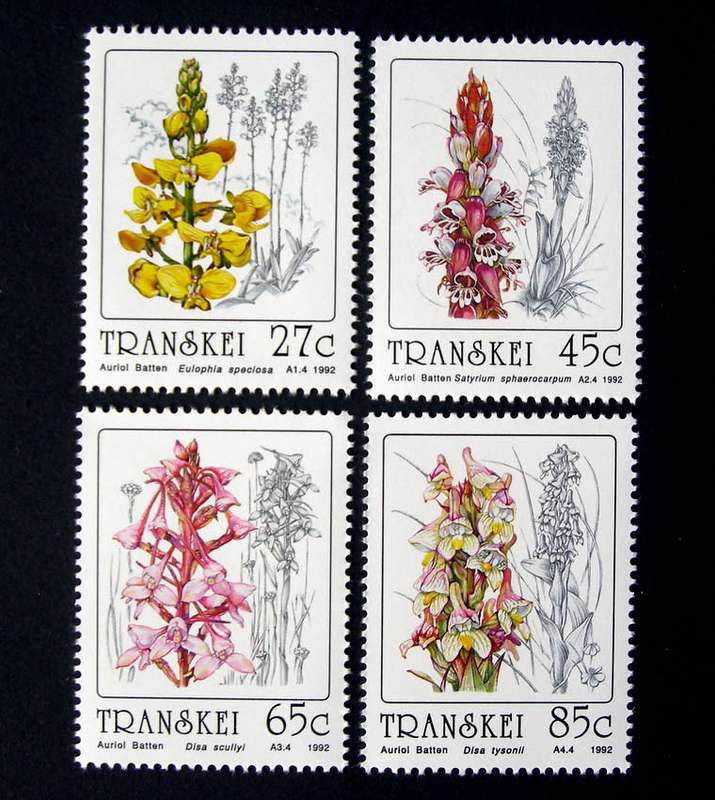 TRANSKEI Mint Set - Orchids 1992 //Flowers