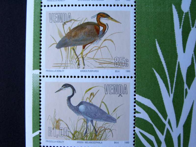 VENDA Mint Miniature Sheet - Herons 1993 //Birds