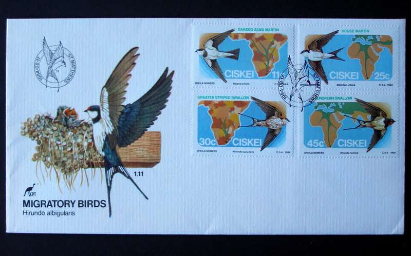CISKEI Cover - Migratory Birds 1984
