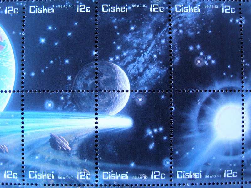 CISKEI Mint Sheet - Halley`s Comet 1986