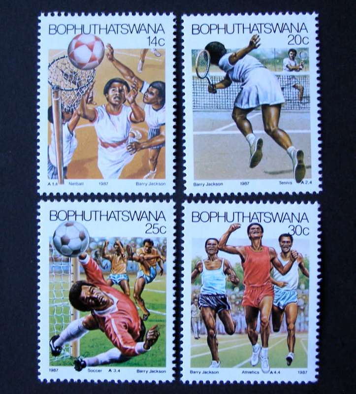 BOPHUTHATSWANA Mint Set - Sports 1987