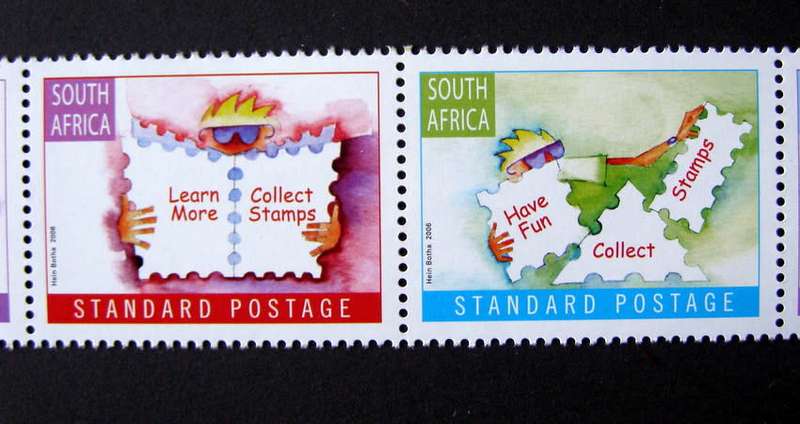 SOUTH AFRICA Mint* Set - World Post Day: Having Fun with Stamps 2006