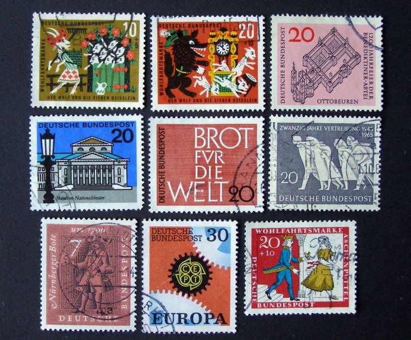 WEST GERMANY - Assorted Stamps 1960s