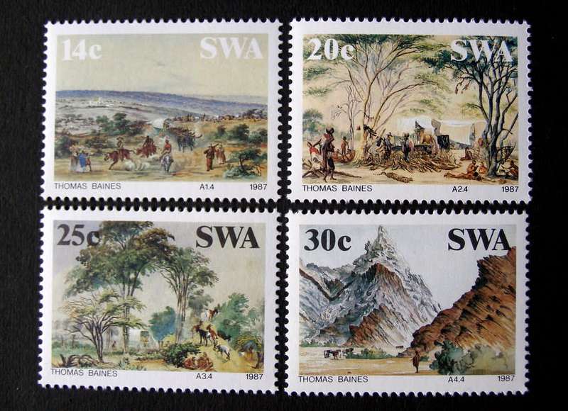 SWA Mint Set - Thomas Baines Paintings 1987