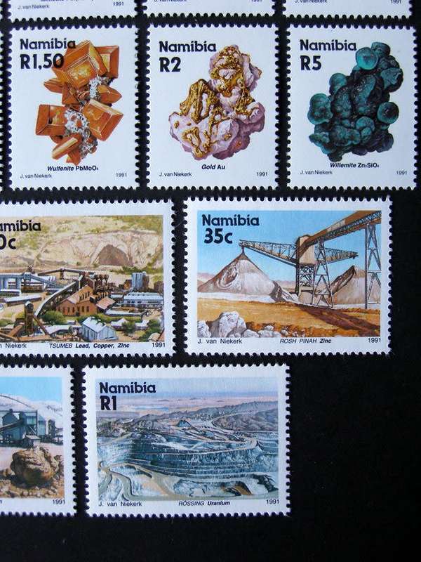 NAMIBIA Mint Set - Mines and Minerals 1991