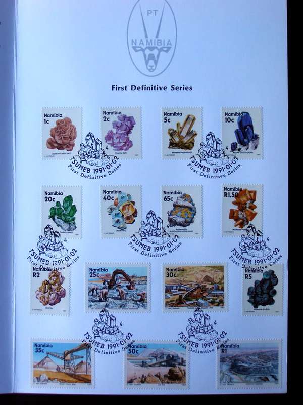 NAMIBIA First Day Folder - Mines and Minerals 1991